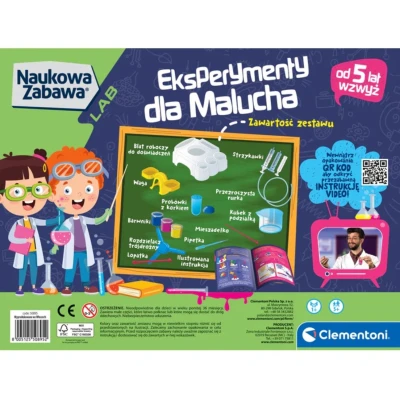 Clementoni Naukowa Zabawa Lab 50895 Eksperymenty Dla Malucha | Pan Piksel