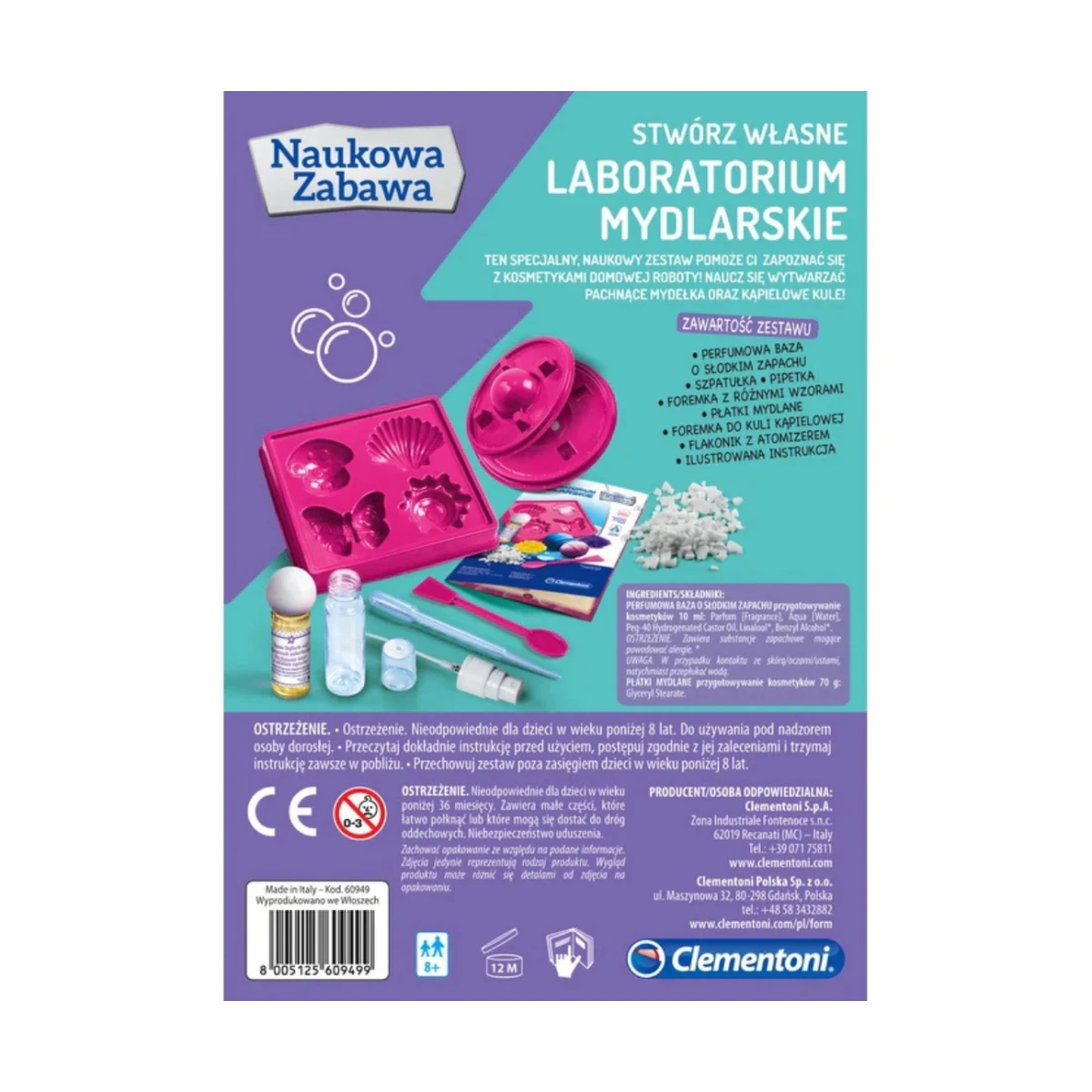 Clementoni 60949 Naukowa Zabawa Lab Laboratorium Mydlarskie | Pan Piksel