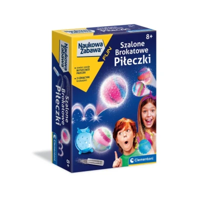 Clementoni 50702 Naukowa Zabawa Lab Szalone Brokatowe Piłeczki | Pan Piksel
