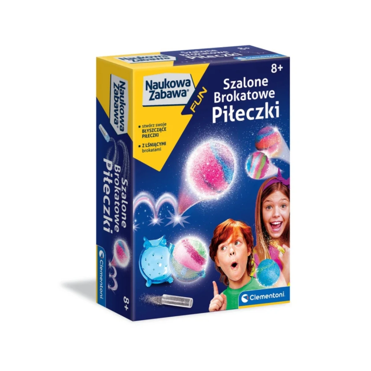 Clementoni 50702 Naukowa Zabawa Lab Szalone Brokatowe Piłeczki | Pan Piksel