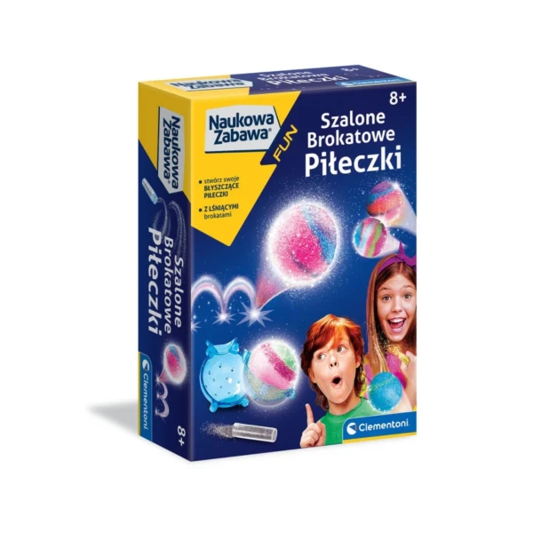 Clementoni 50702 Naukowa Zabawa Lab Szalone Brokatowe Piłeczki | Pan Piksel
