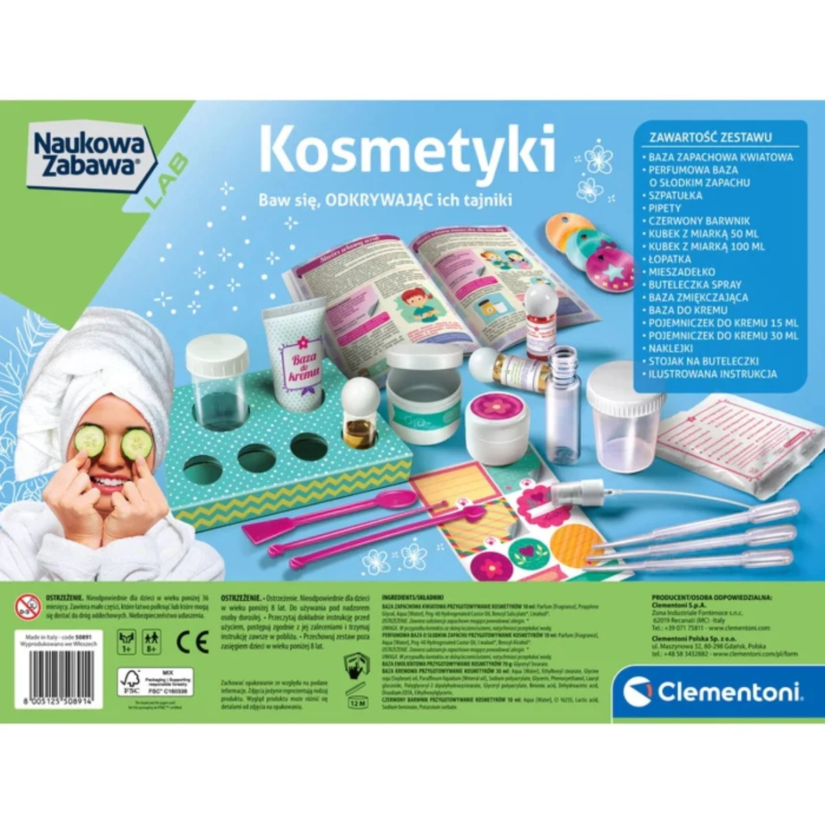 Clementoni 50891 Naukowa Zabawa Lab Kosmetyki | Pan Piksel