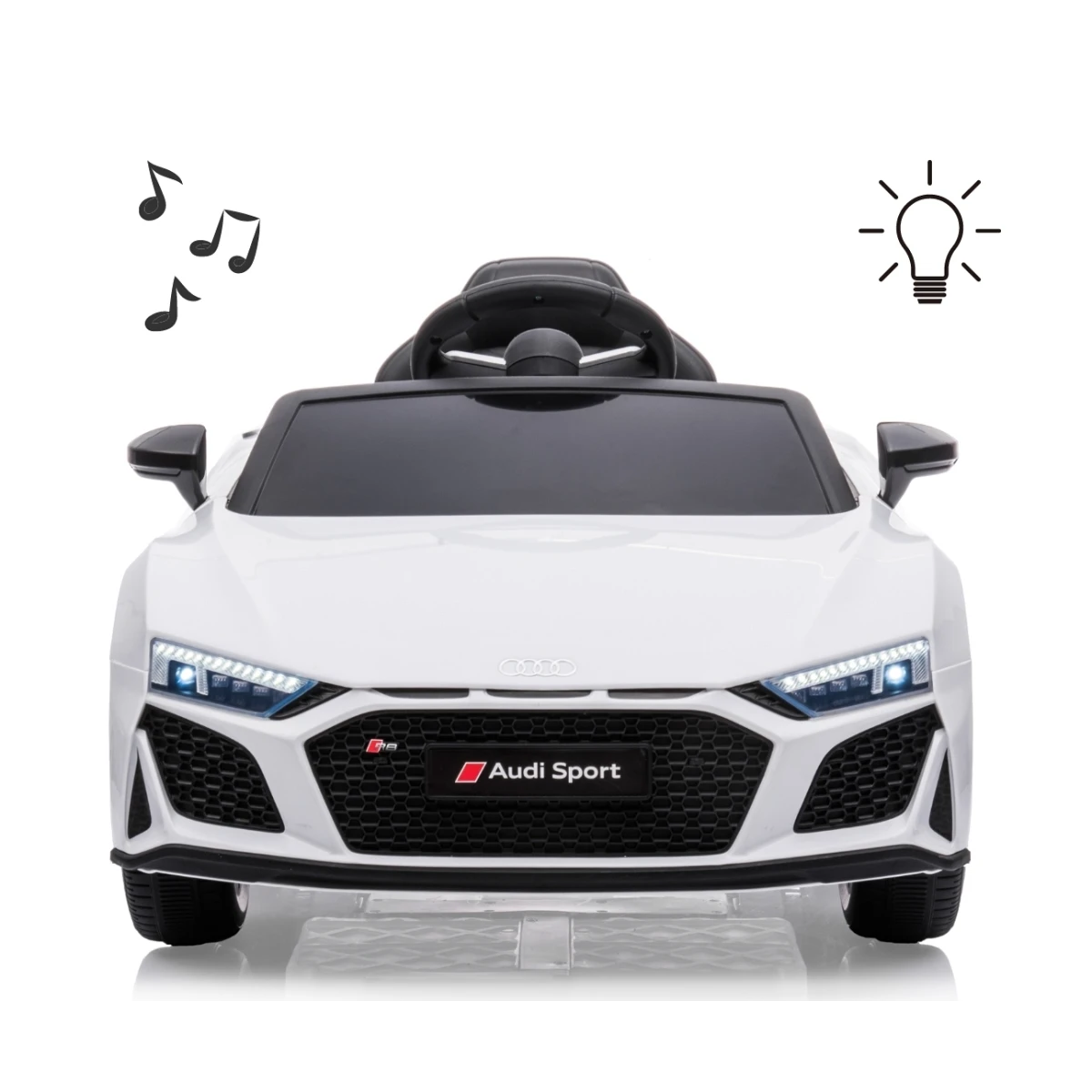 Milly Mally Pojazd na akumulator Audi R8 Spyder White | Pan Piksel