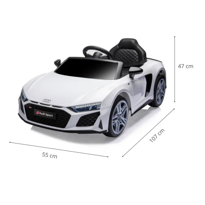 Milly Mally Pojazd na akumulator Audi R8 Spyder White | Pan Piksel