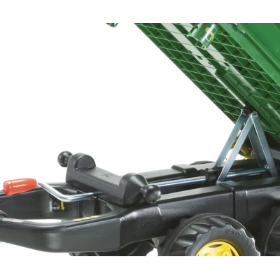 Rolly Toys 122004 Przyczepa Rolly-Mega Trailer jasno zielona żółte koła 2-osie | Pan Piksel