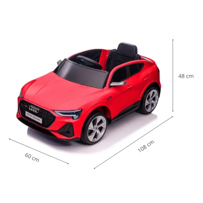 Milly Mally Pojazd na akumulator Audi E-Tron Sportback 4x4 Red | Pan Piksel