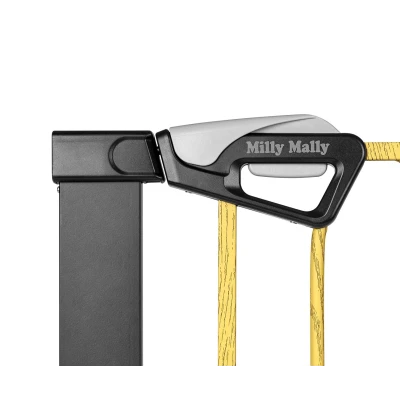 Milly Mally Bramka zabezpieczająca Barierka na schody Guardy 83 Black Natural | Pan Piksel