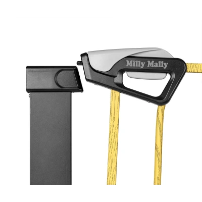 Milly Mally Bramka zabezpieczająca Barierka na schody Guardy 83 Black Natural | Pan Piksel