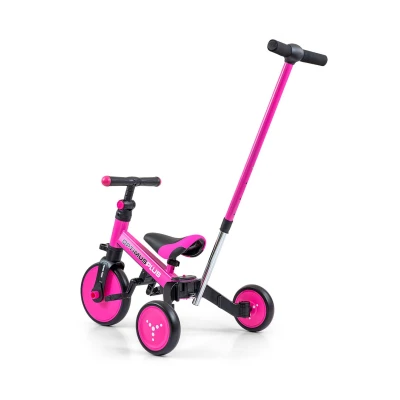Milly Mally Rowerek 4w1 Optimus Plus Pink | Pan Piksel