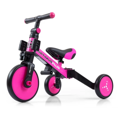 Milly Mally Rowerek 4w1 Optimus Plus Pink | Pan Piksel