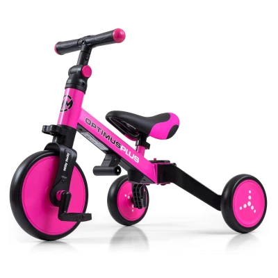 Milly Mally Rowerek 4w1 Optimus Plus Pink | Pan Piksel