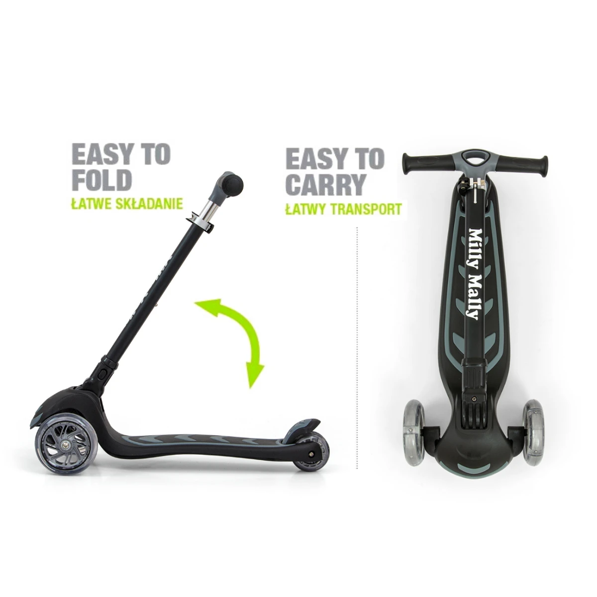 MILLY MALLY Scooter Boogie Black | Pan Piksel