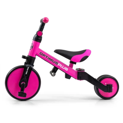Milly Mally Rowerek 4w1 Optimus Plus Pink | Pan Piksel