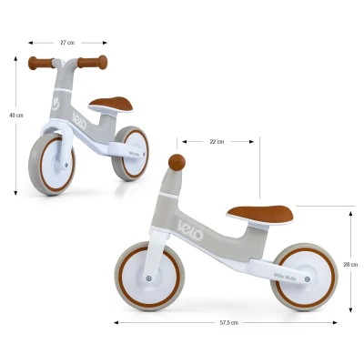 Milly Mally Rowerek Biegowy Velo Brown | Pan Piksel