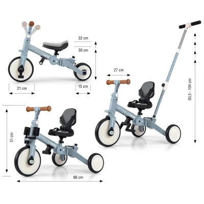 Milly Mally Rowerek 5w1 Optimus Max Denim | Pan Piksel