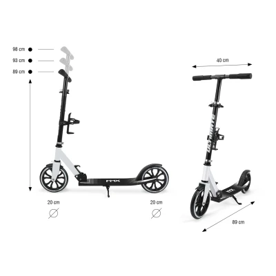 Milly Mally Scooter Ultimate White | Pan Piksel