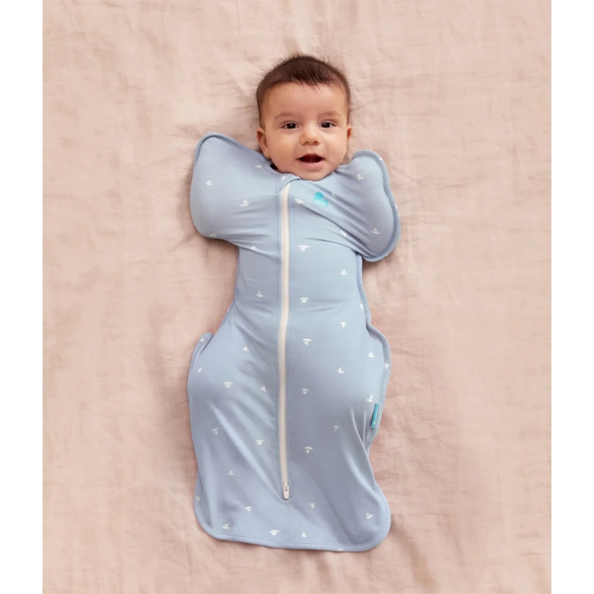 LOVE TO DREAM Otulacz Swaddle UP rozmiar XS łódki ETAP 1 wiskoza bambusowa TOG 1.0 | Pan Piksel