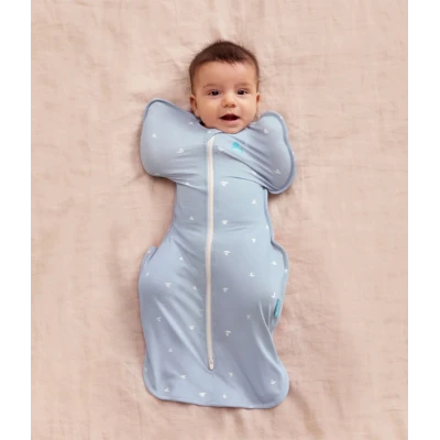 LOVE TO DREAM Otulacz Swaddle UP rozmiar S łódki ETAP 1 wiskoza bambusowa TOG 1.0 | Pan Piksel
