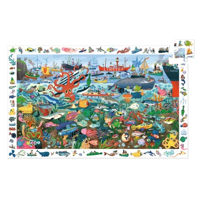 DJECO Puzzle obserwacja SEKRETY MORZA 200 elem. | Pan Piksel