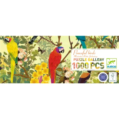 Puzzle Gallery Spokojne Ptaki 1000 el. Djeco | Pan Piksel