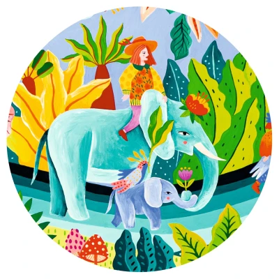 DJECO Puzzle tekturowe FIESTA 1000 elem. | Pan Piksel