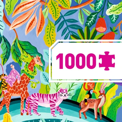 DJECO Puzzle tekturowe FIESTA 1000 elem. | Pan Piksel