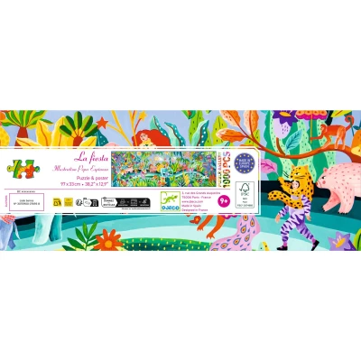 DJECO Puzzle tekturowe FIESTA 1000 elem. | Pan Piksel