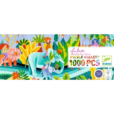 DJECO Puzzle tekturowe FIESTA 1000 elem. | Pan Piksel