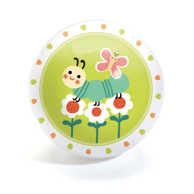 DJECO Piłka gumowa ROBACZEK śr. 12 cm | Pan Piksel