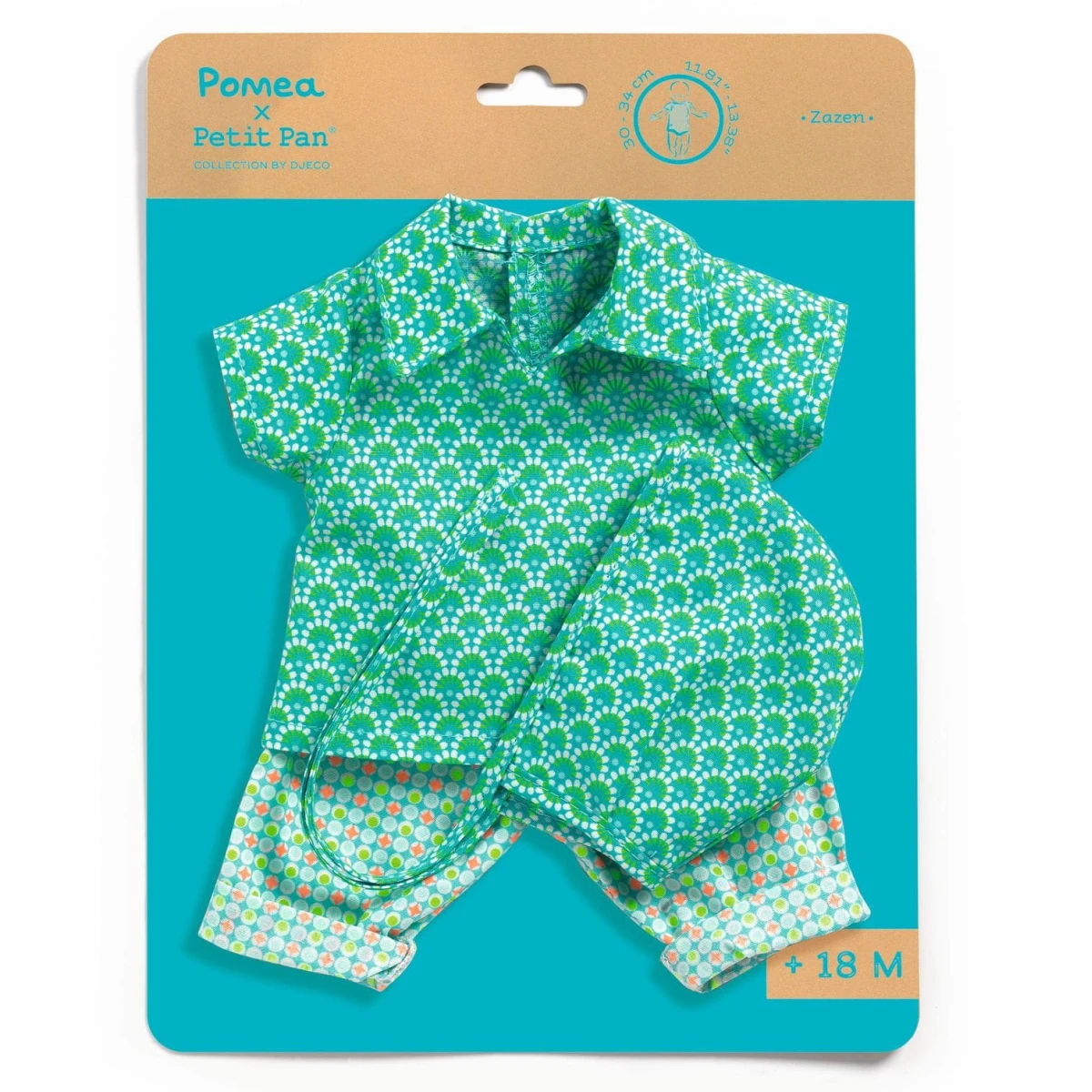 DJECO Komplet ubrań 3 elementy PETIT PAN & POMEA | Pan Piksel