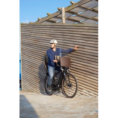 BOBIKE Fotelik row. exclusive MINI PLUS urban black | Pan Piksel