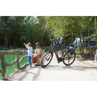 BOBIKE Fotelik row. exclusive MINI PLUS urban black | Pan Piksel
