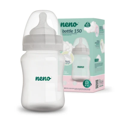 NENO Butelka dziecięca 150ml ze smoczkiem BOTTLE 150 | Pan Piksel