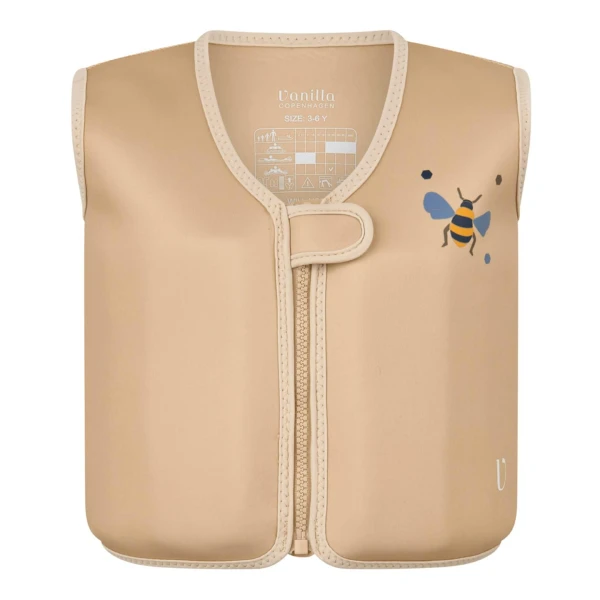 VANILLA COPENHAGEN Kamizelka do pływania Neo Honeybee Beige 3-6L | Pan Piksel
