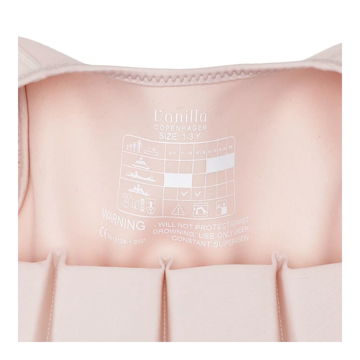 VANILLA COPENHAGEN Kamizelka do pływania Neo English Rose 1-3L | Pan Piksel