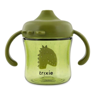 TRIXIE Kubek niekapek z uchwytami dla dzieci – Dinozaur Baby | Pan Piksel