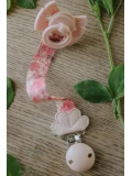 Elodie Details drewniana zawieszka do smoczka river rose | Pan Piksel