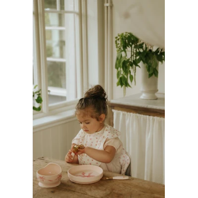 Elodie Details zestaw do karmienia miseczka i łyżeczka rosy bow | Pan Piksel