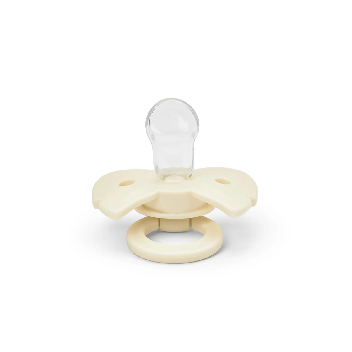 Elodie Details smoczek silikonowy Binky Bow 0-6m oat white | Pan Piksel