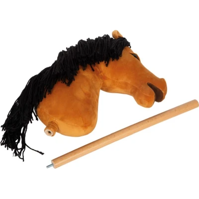 SMALL FOOT Koń na kiju Melody brązowy Hobby Horse | Pan Piksel