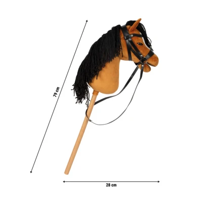 SMALL FOOT Koń na kiju Melody brązowy Hobby Horse | Pan Piksel