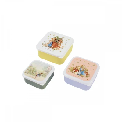PETIT JOUR PARIS Lunch Box 3 szt/kpl Królik Piotruś | Pan Piksel
