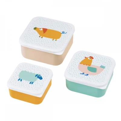 MAISON PETIT JOUR Lunch Box 3 szt/kpl Farma | Pan Piksel