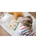 MICKI Drewniana układanka puzzle z uchwytami Hello Kitty sorter kształtów zabawka | Pan Piksel