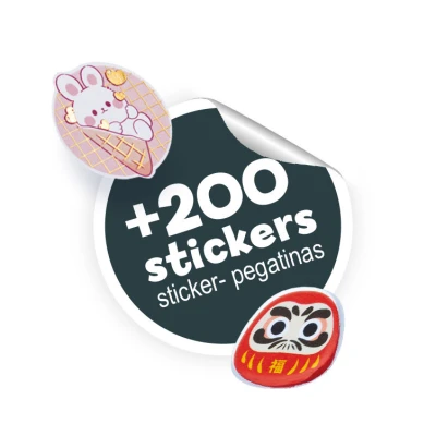BUKI Zestaw naklejek +200 MANGA | Pan Piksel