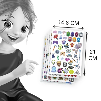BUKI Zestaw naklejek +200 GRY | Pan Piksel