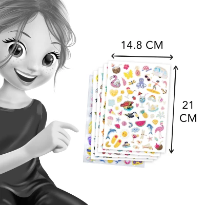 BUKI Zestaw naklejek +200 LATO | Pan Piksel
