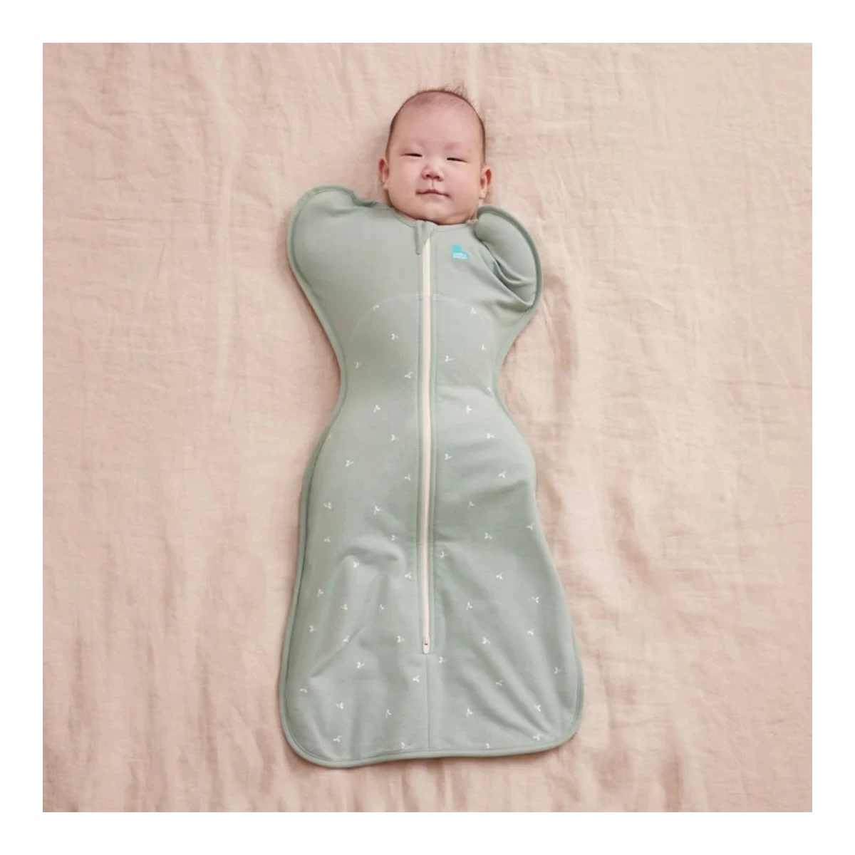 LOVE TO DREAM Otulacz Swaddle UP™ Rozmiar S Oliwkowa Gałązka ETAP 1 – TOG 1.5 | Pan Piksel