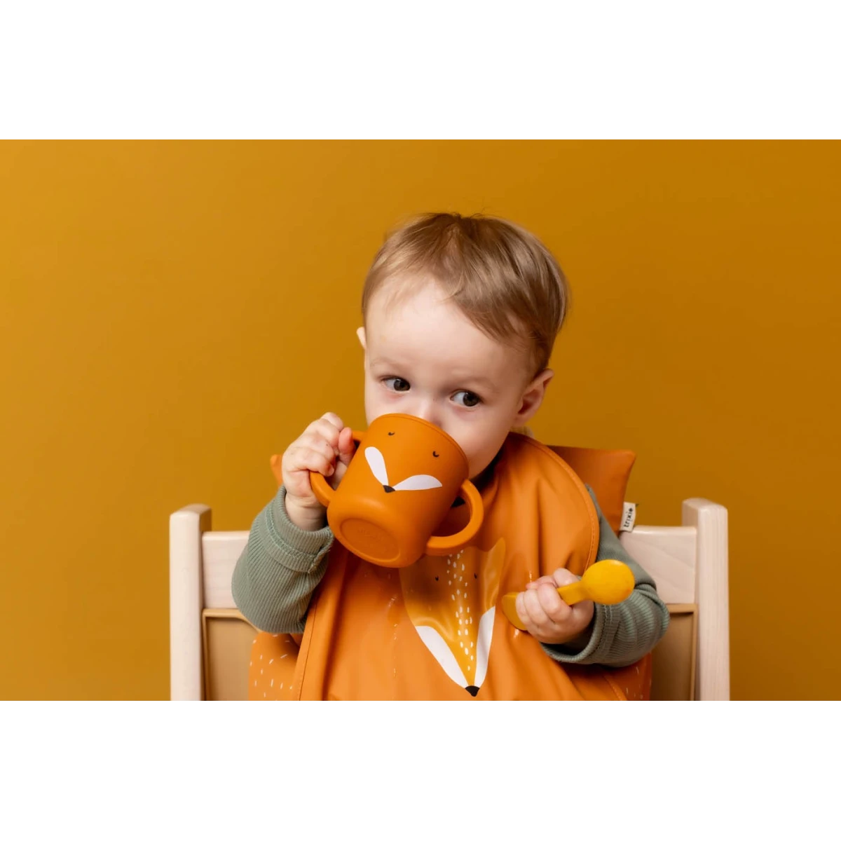 TRIXIE Kubek treningowy-niekapek 360° z uchwytami – Lis Baby | Pan Piksel