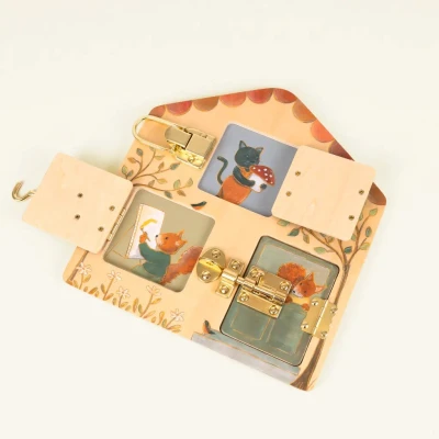EGMONT TOYS Drewniana tablica manipulacyjna | Pan Piksel